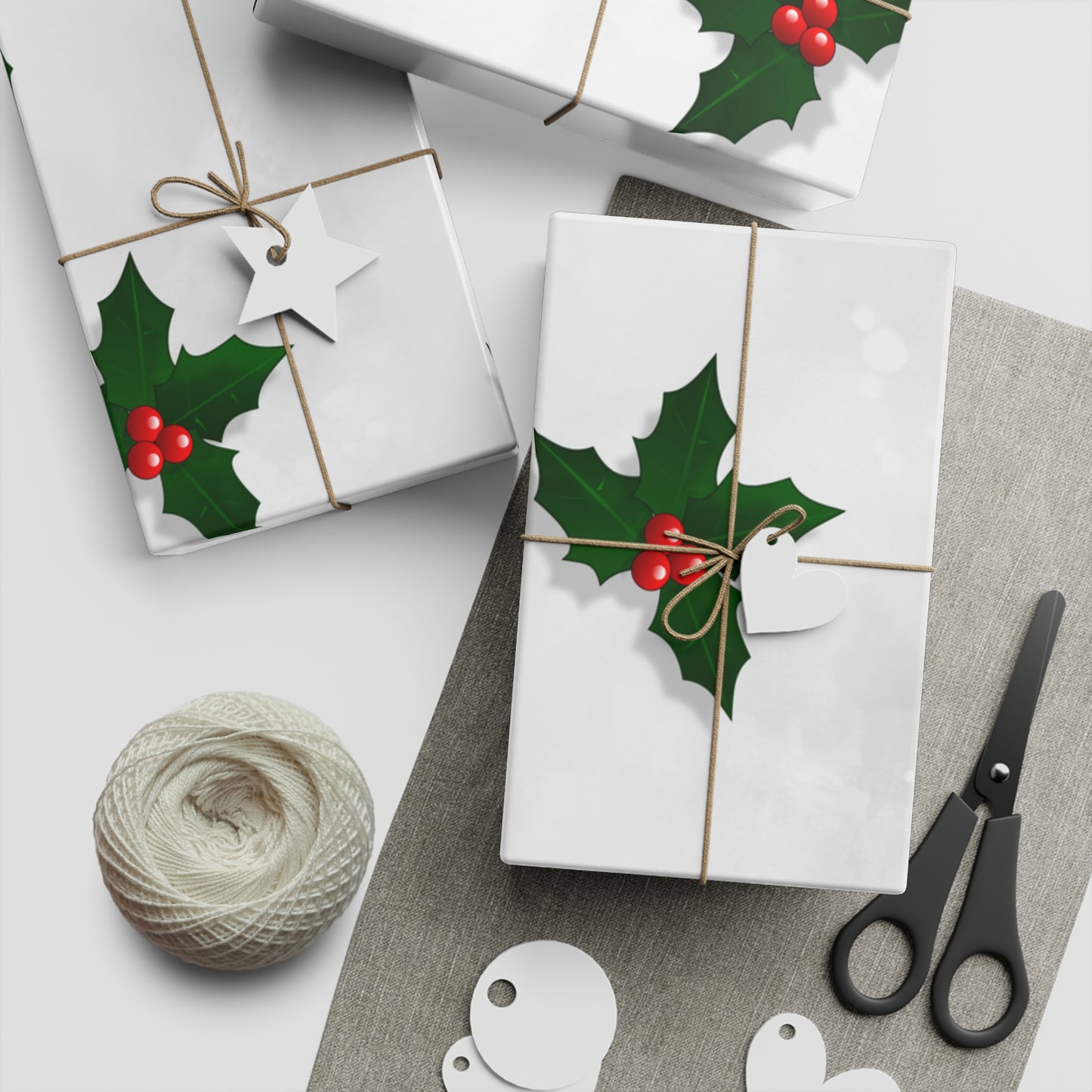 Merry Gathering Gift Wrapping Paper Sheets, 1pc