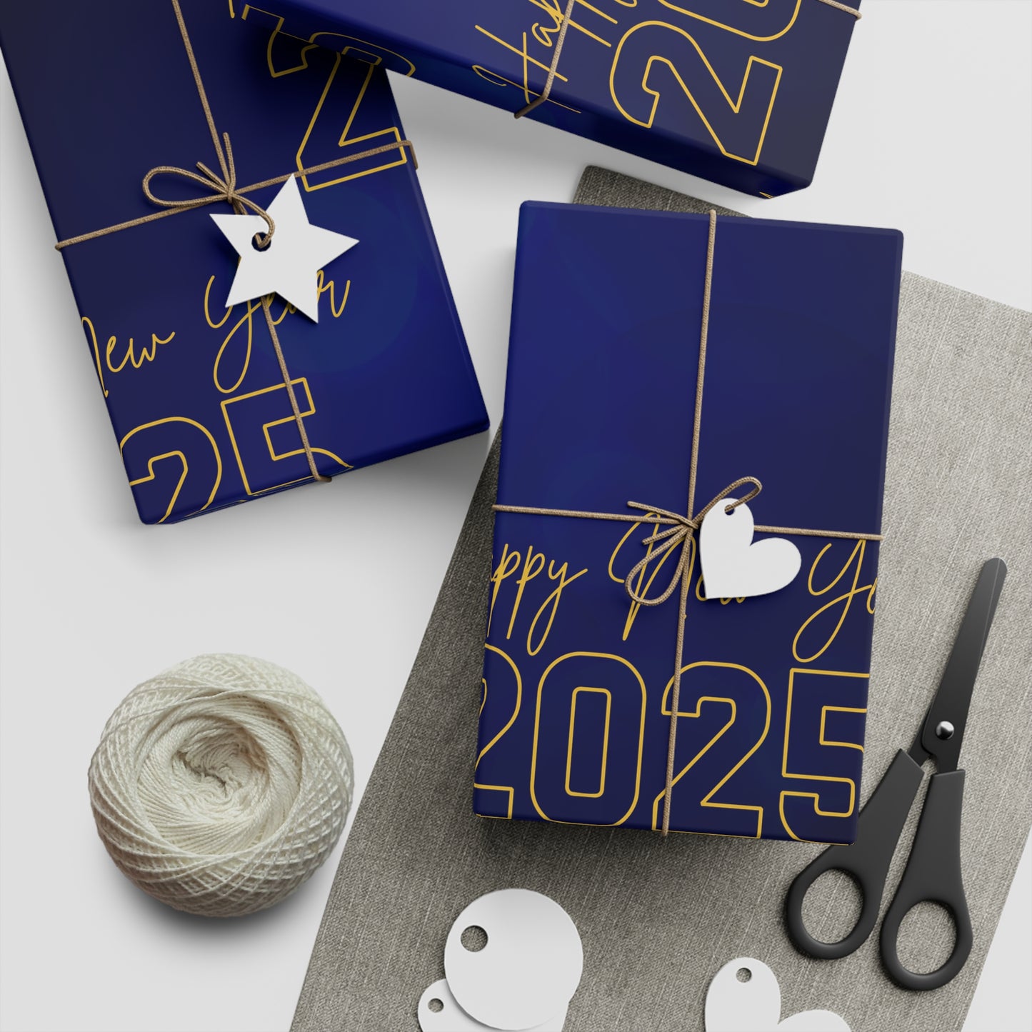 Starlit Celebration Gift Wrapping Paper Sheets, 1pc