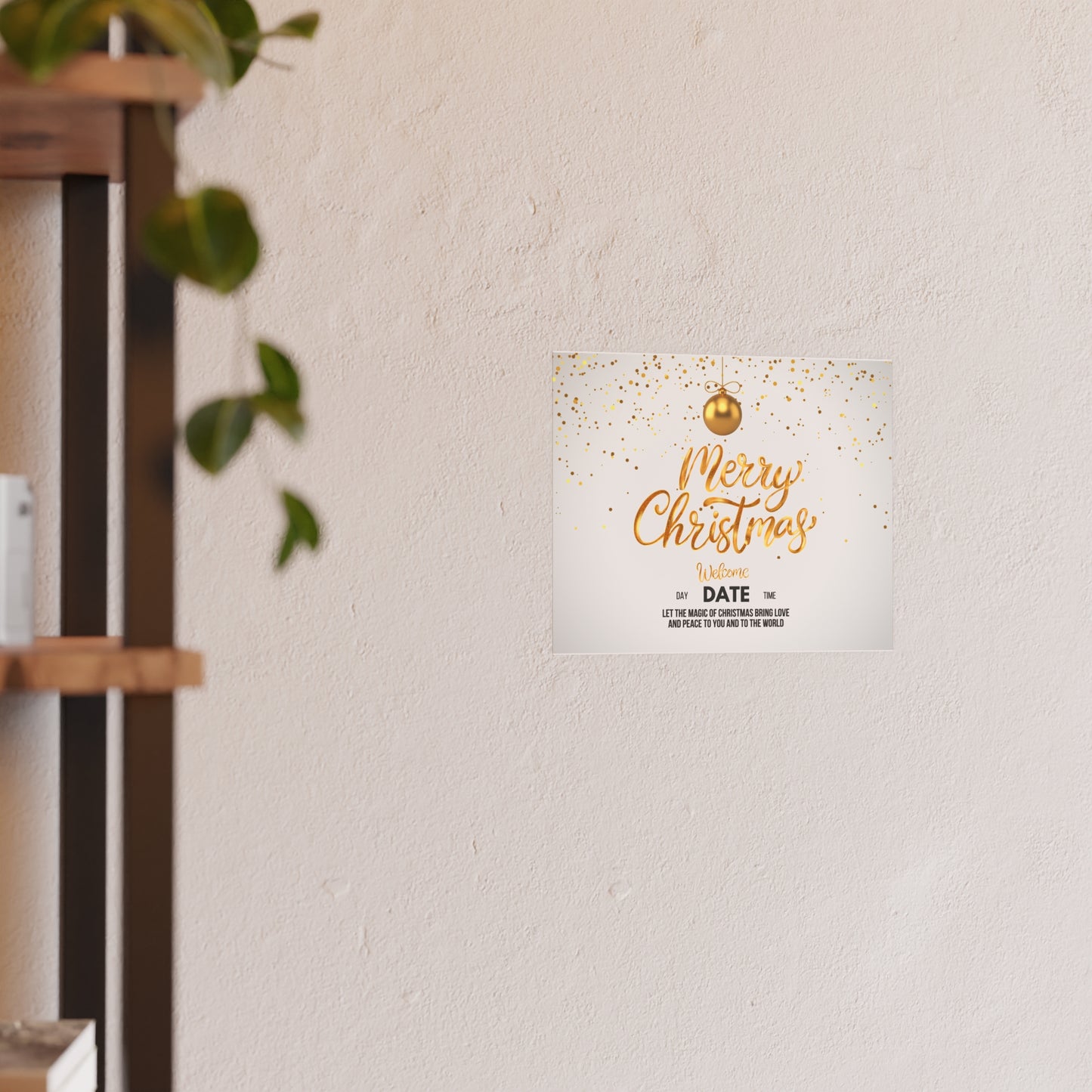 Golden Christmas Matte Posters