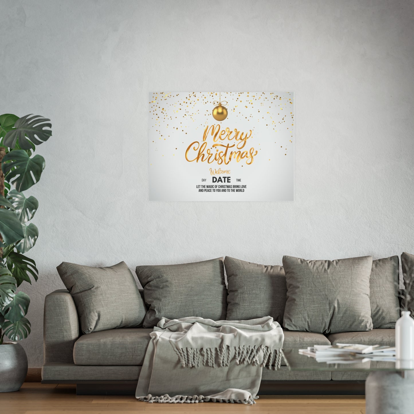 Golden Christmas Matte Posters