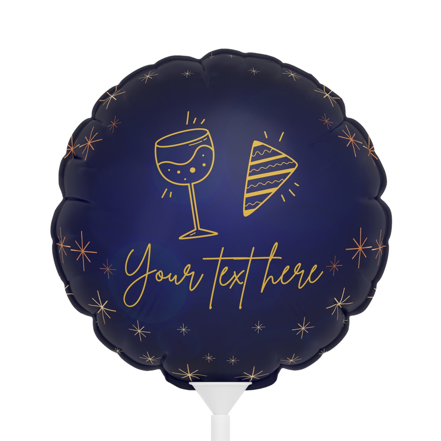 Starlit Celebration Balloons (Round and Heart-shaped), 6"