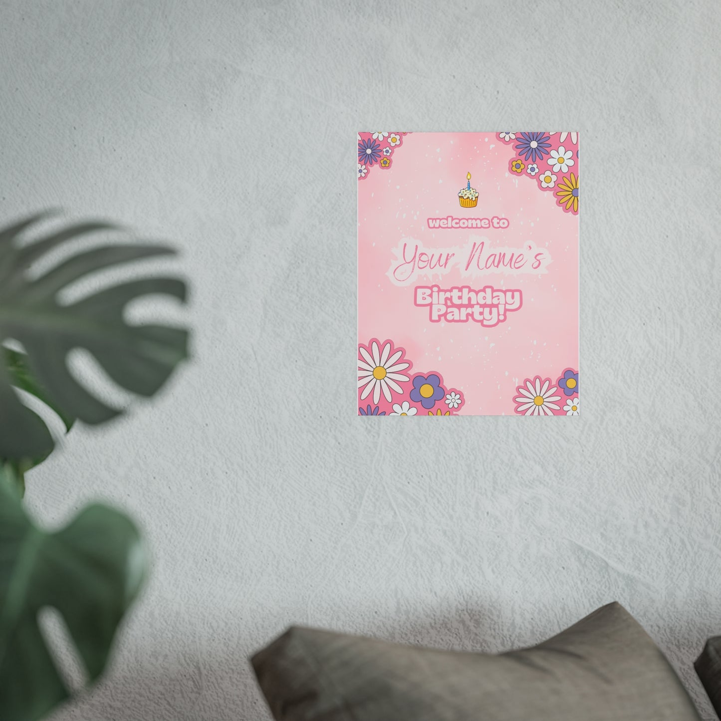 Blossom Birthday Matte Posters