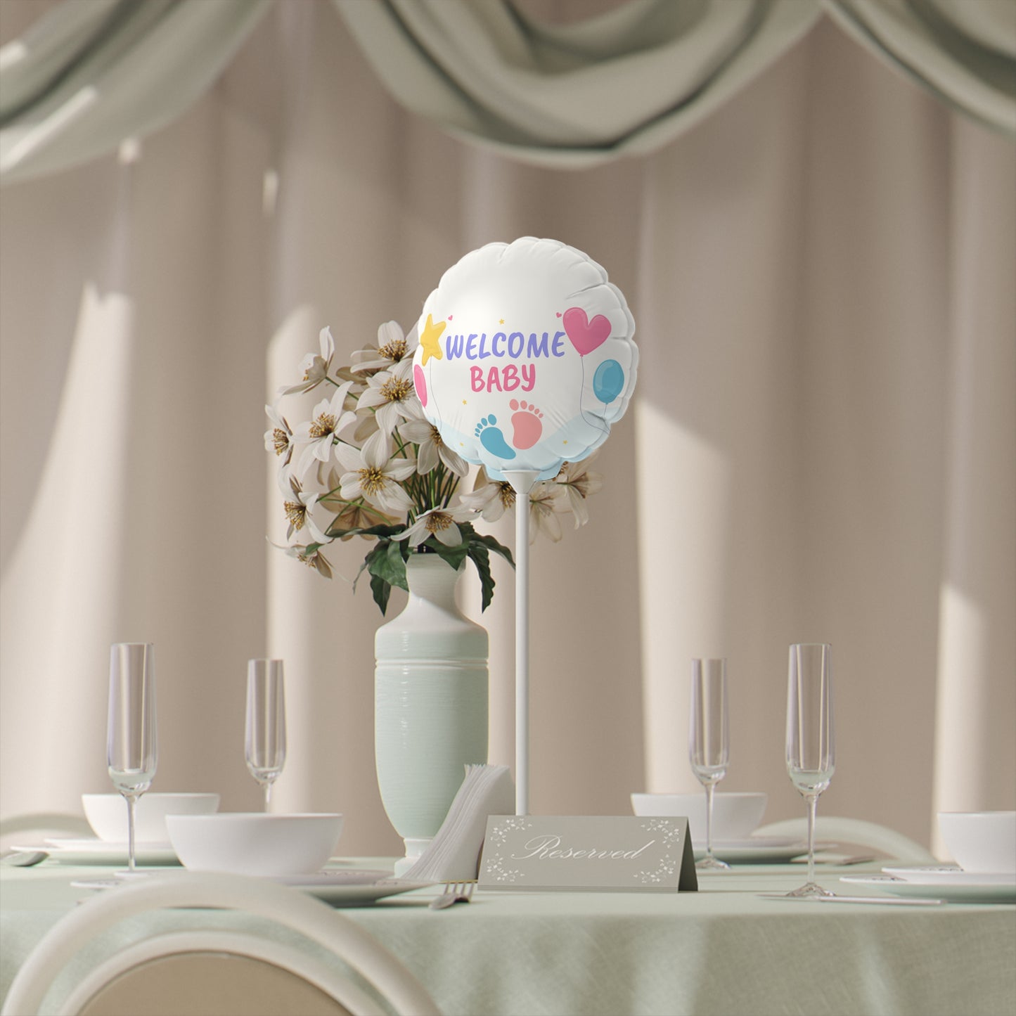 Tiny Steps, Big Dreams Custom Balloon