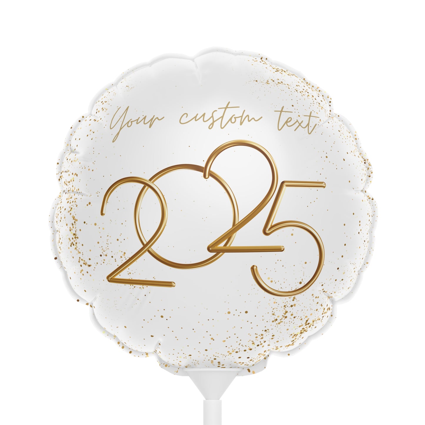 Golden New Beginnings Balloons (Round and Heart-shaped), 6"