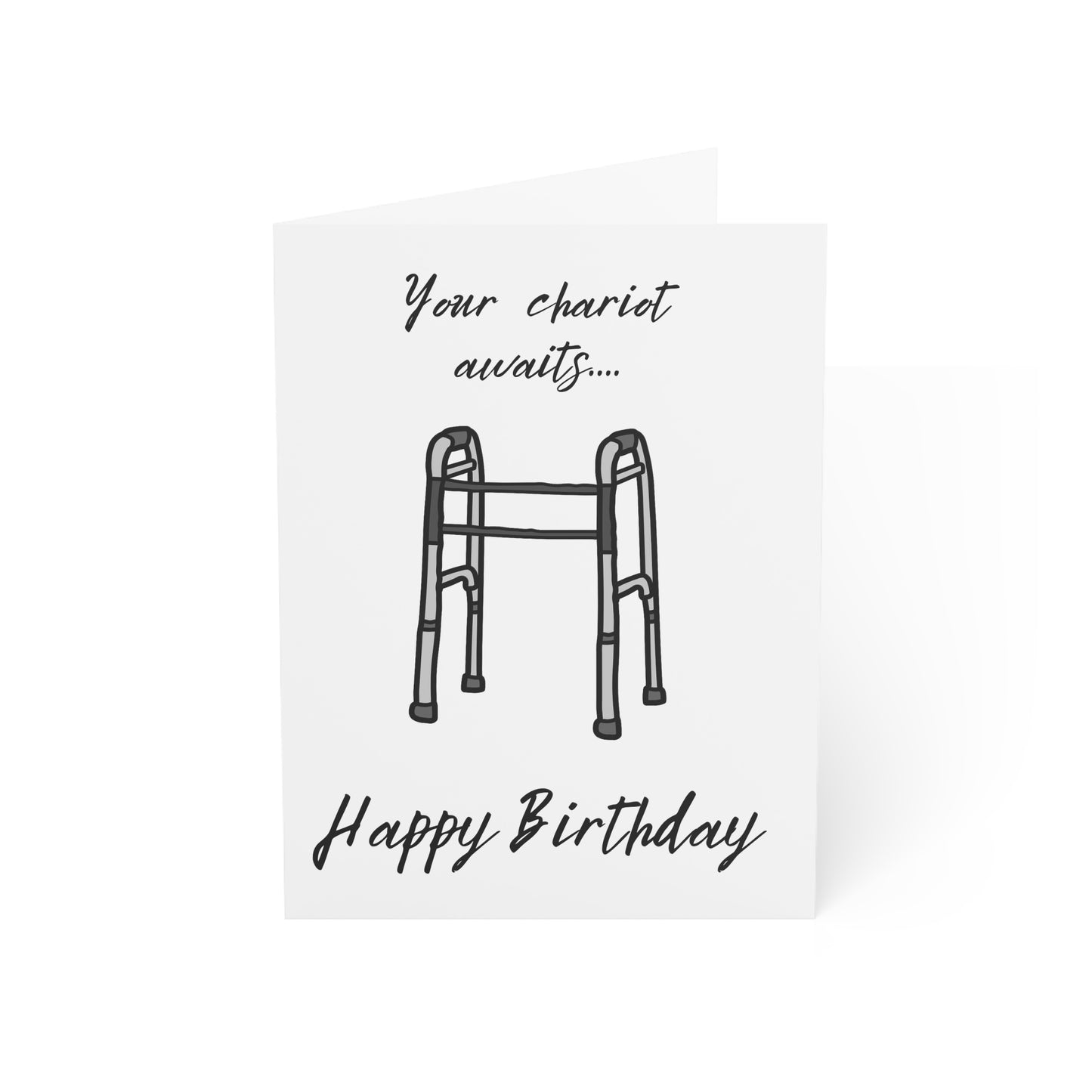 "Your Chariot Awaits" Birthday Greeting Card