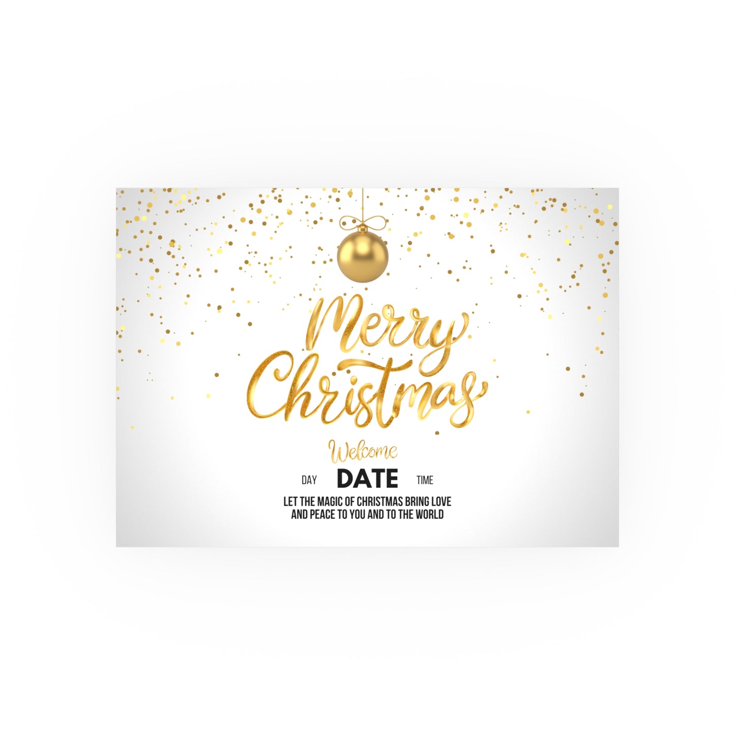 Golden Christmas Matte Posters