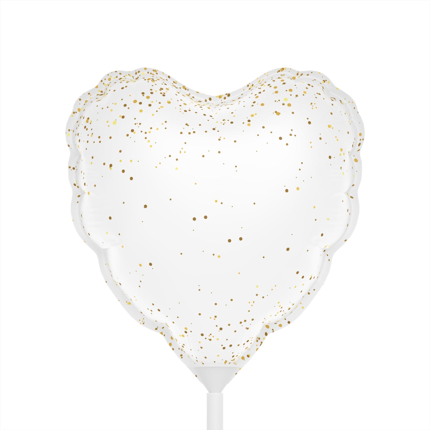 Golden Christmas Balloons (Round and Heart-shaped), 6"