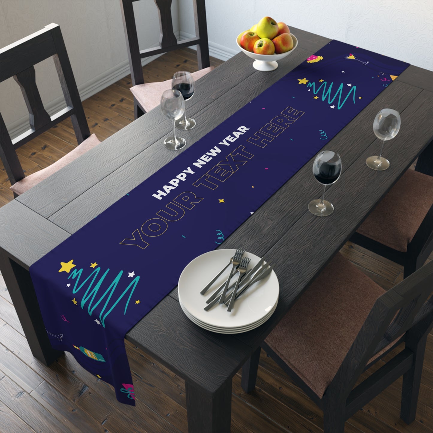 Cosmic Countdown Table Runner (Cotton, Poly)