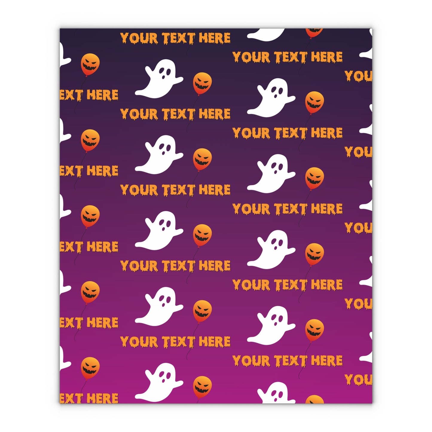 Spooky Soiree Gift Wrapping Paper Sheets, 1pc