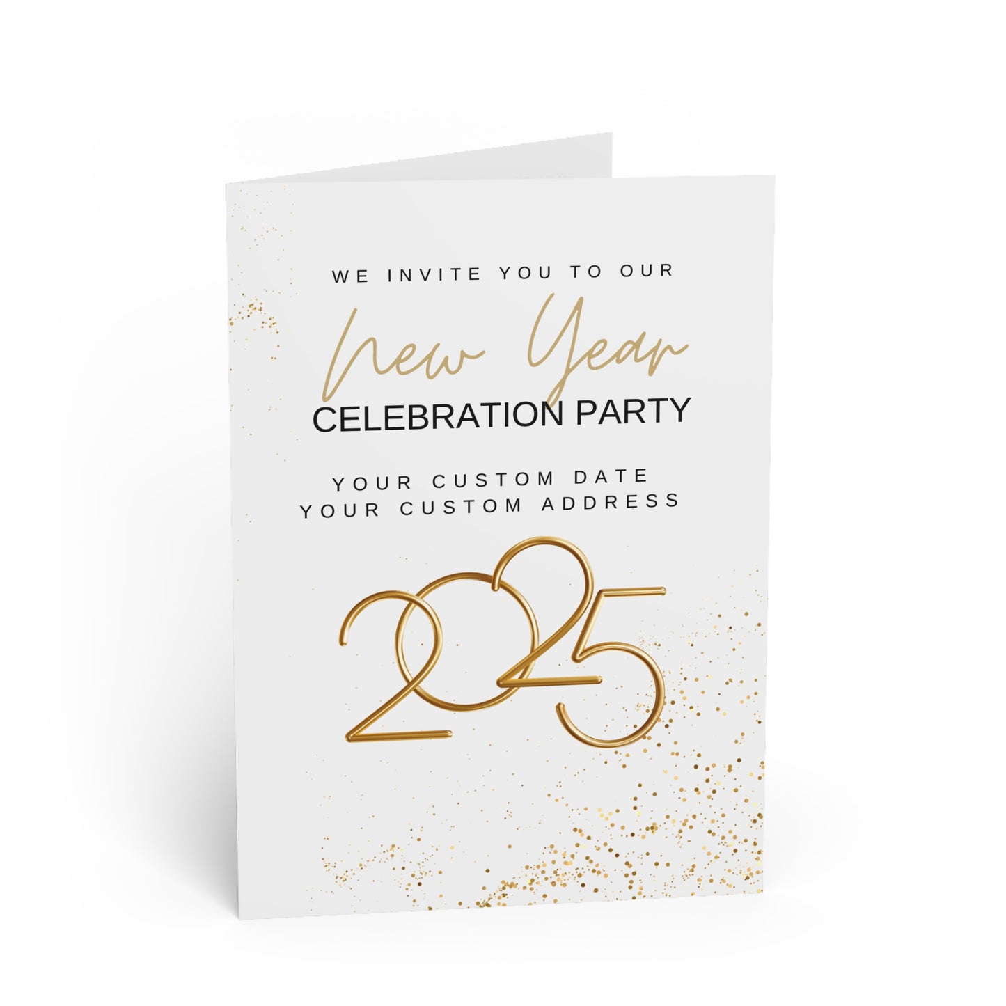 Golden New Beginnings Greeting Cards