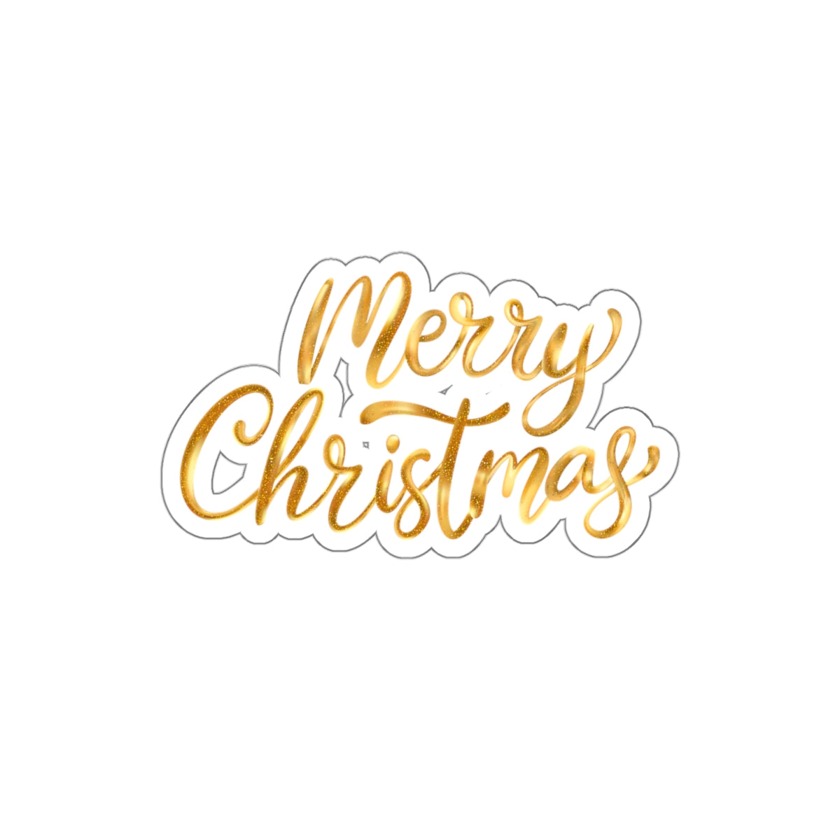 Golden Christmas Stickers