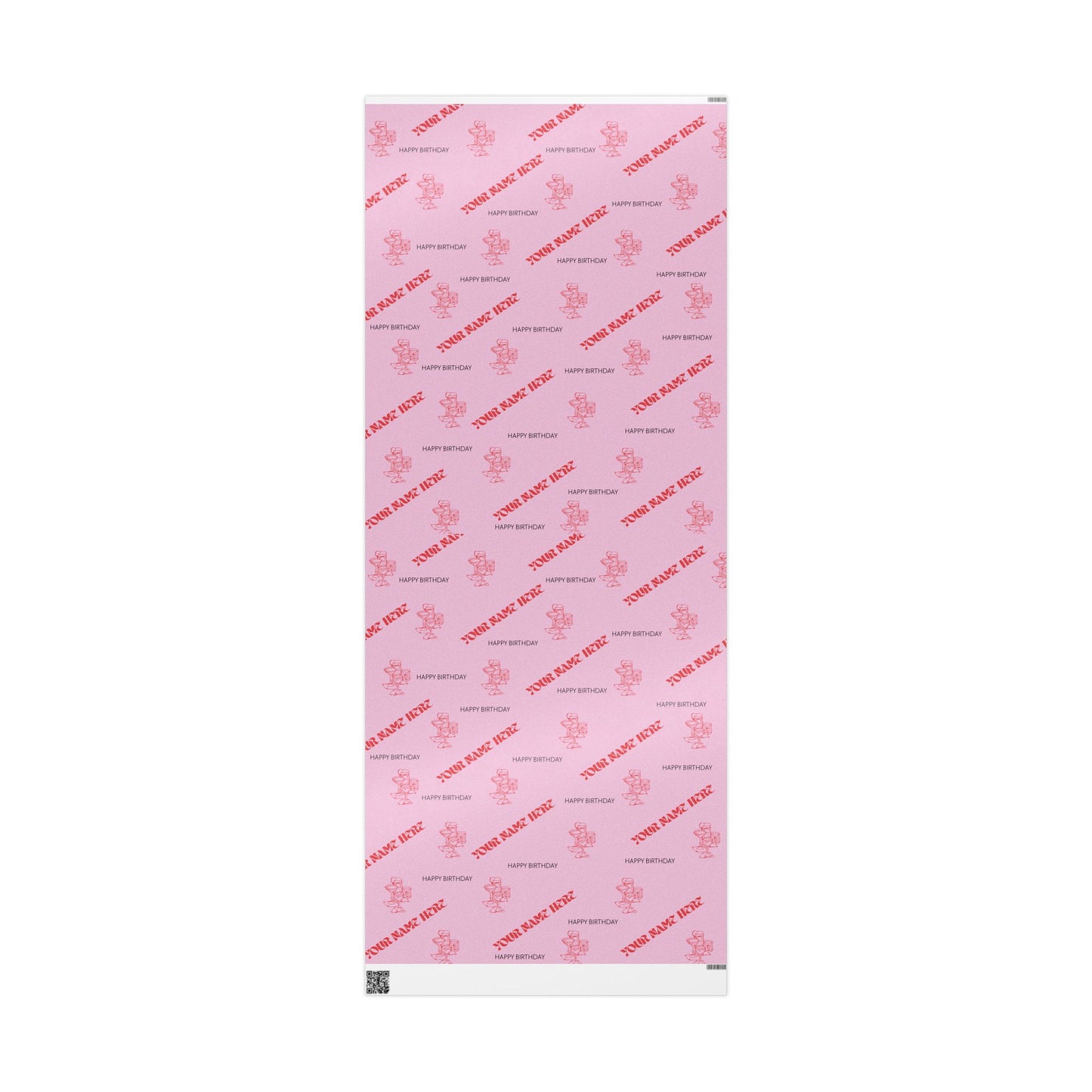 Retro Cocktail Wrapping Paper