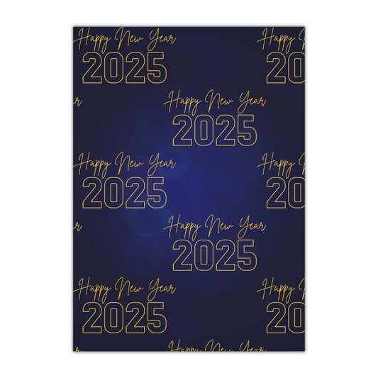 Starlit Celebration Gift Wrapping Paper Sheets, 1pc