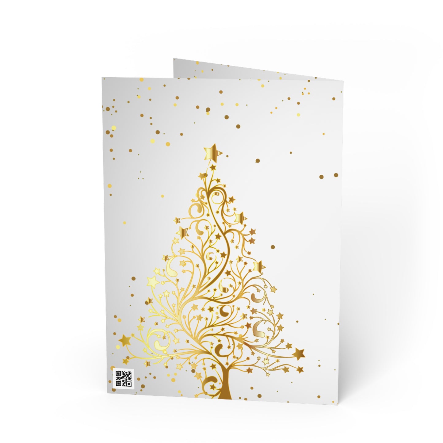 Golden Christmas Greeting Cards