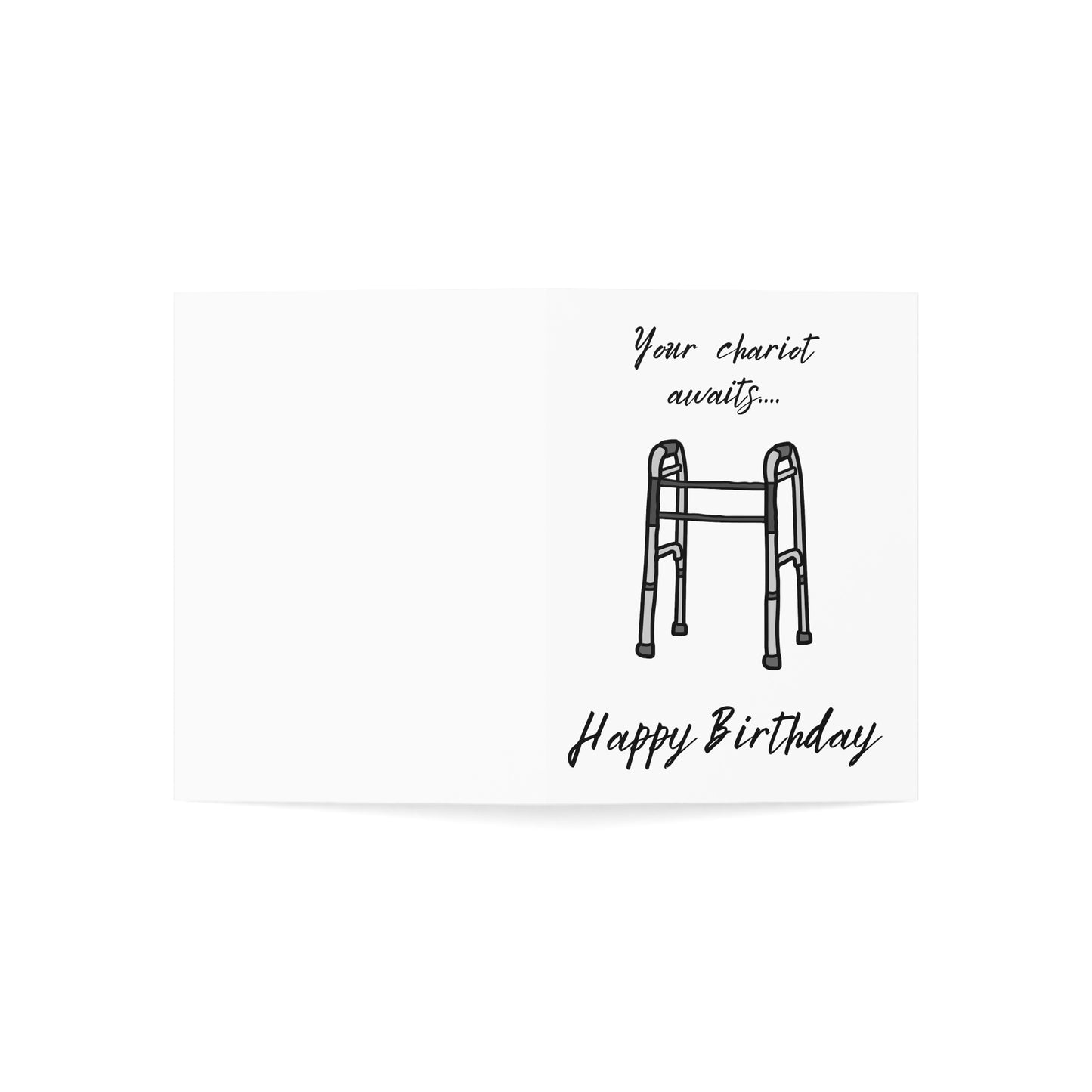 "Your Chariot Awaits" Birthday Greeting Card