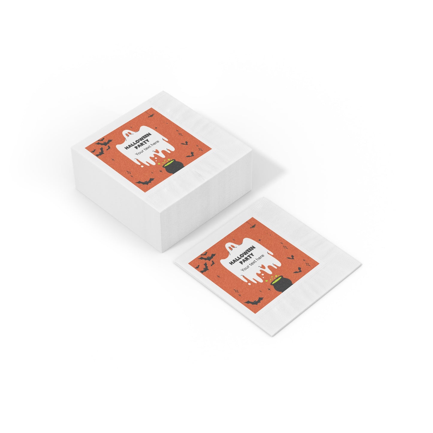 Wicked Whimsy White Coined Napkins