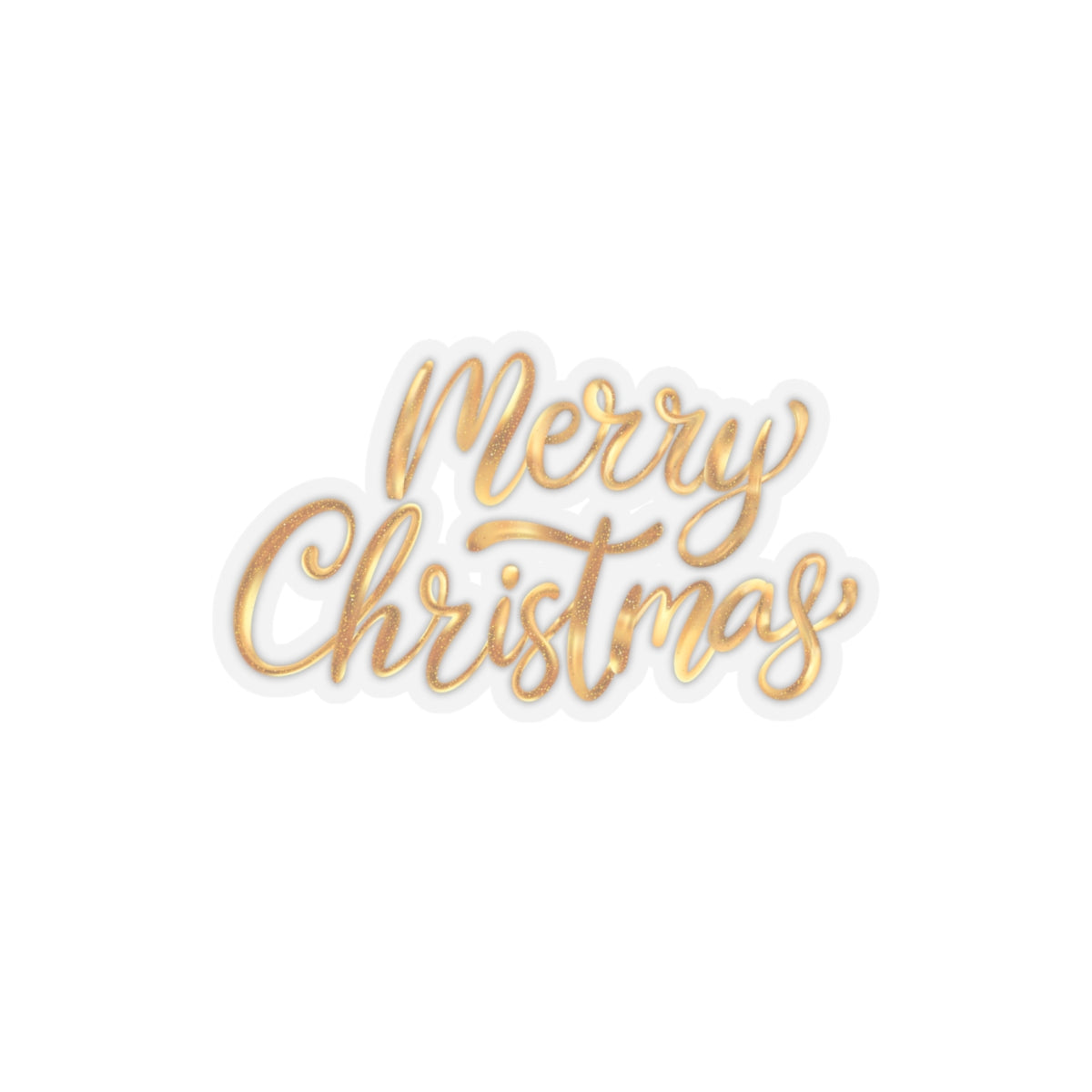 Golden Christmas Stickers