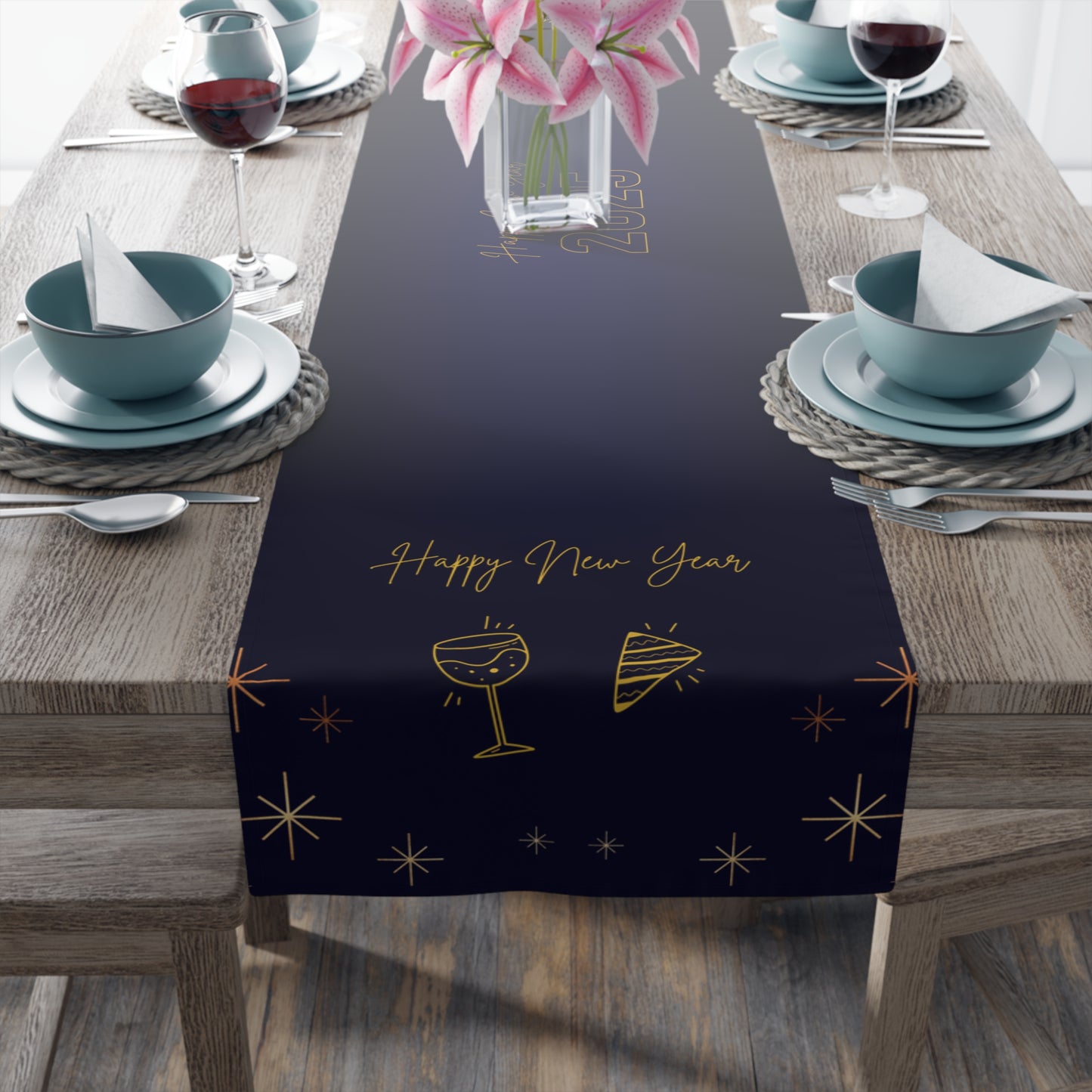 Starlit Celebration Table Runner (Cotton, Poly)