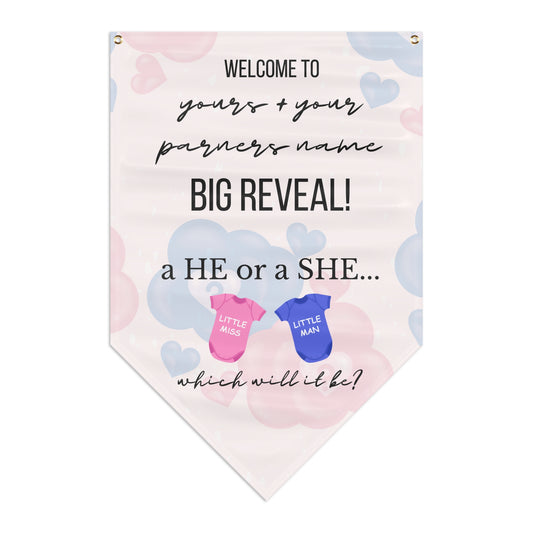 The Big Reveal Pennant Banner