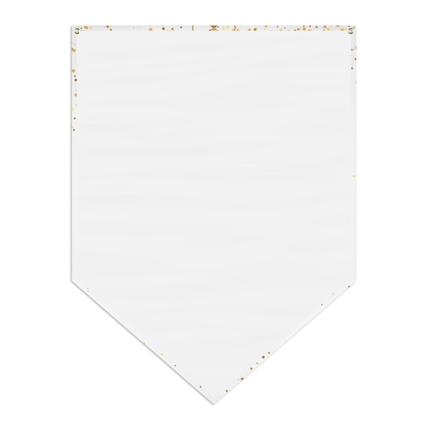 Golden Christmas Pennant Banner