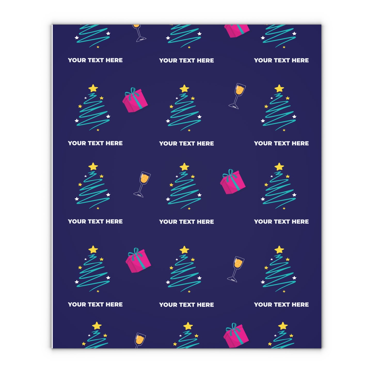 Cosmic Countdown Gift Wrapping Paper Sheets, 1pc