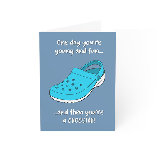 "Crocstar Humor" Greeting Card