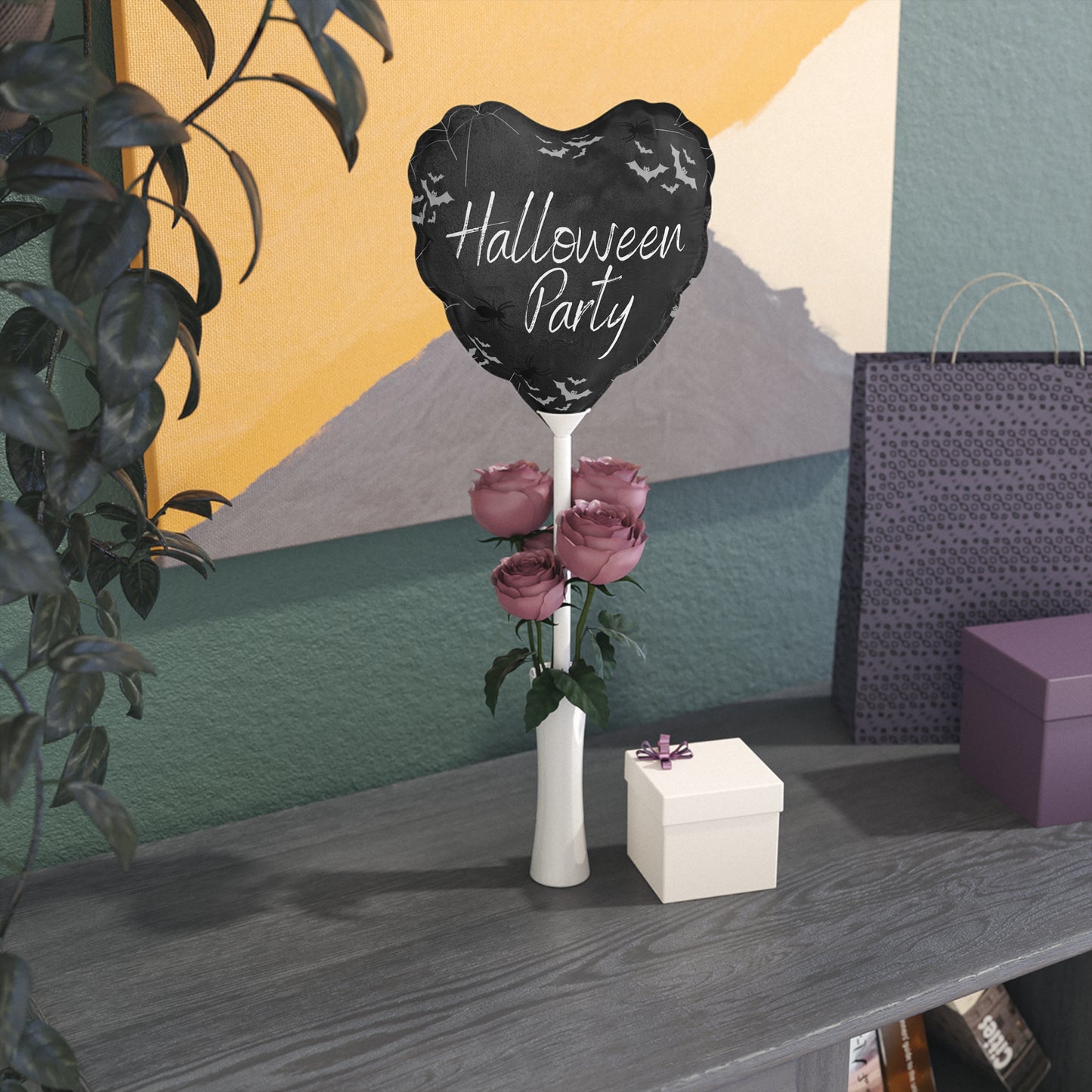 Spooktacular Halloween Balloons (Round and Heart-shaped), 6"