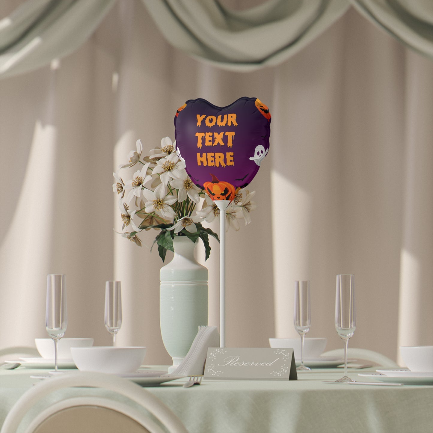 Spooky Soiree Balloons (Round and Heart-shaped), 6"