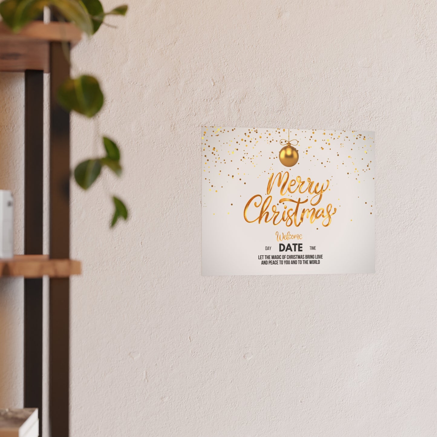 Golden Christmas Matte Posters