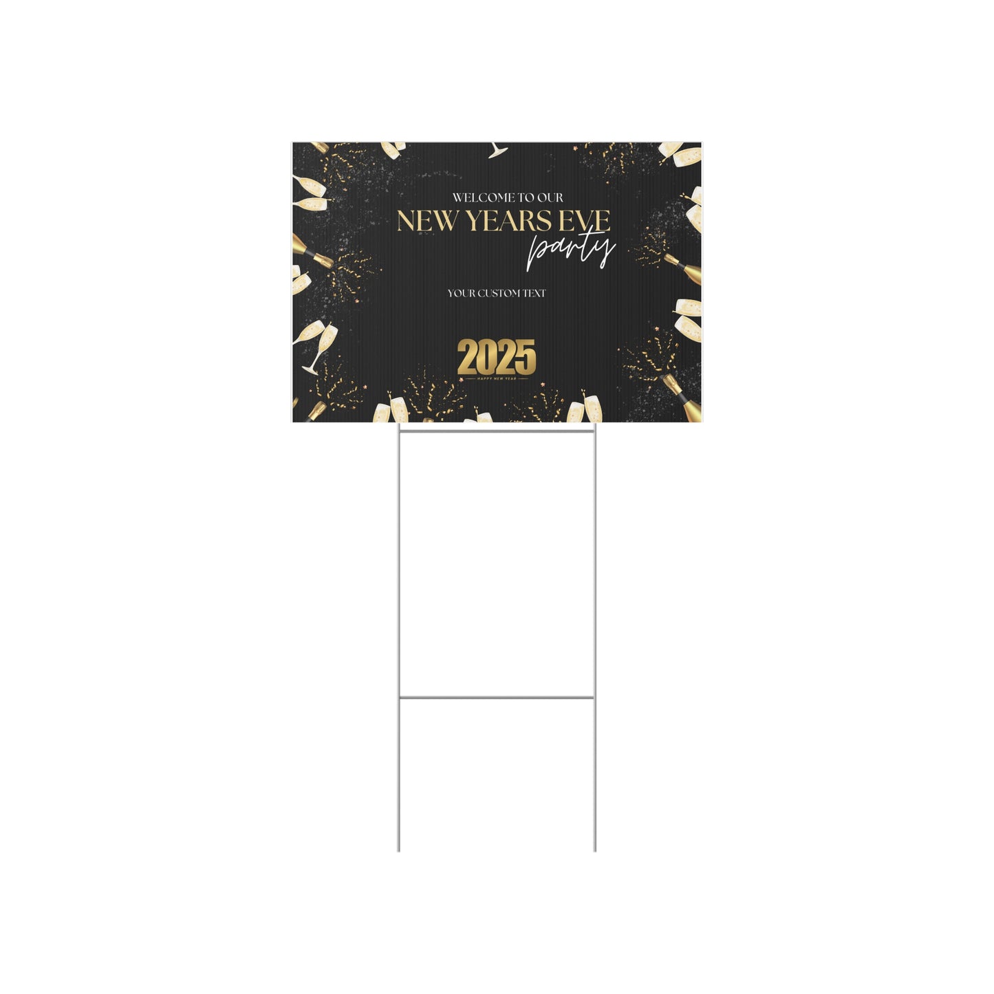 Midnight Sparkle Lawn Sign