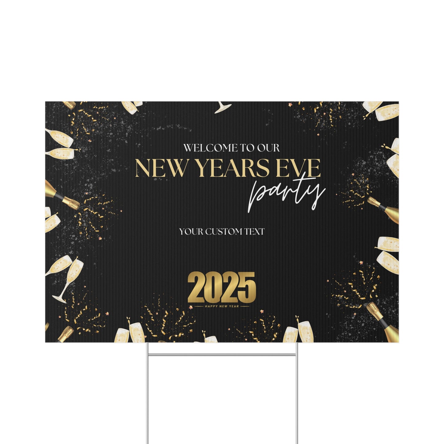 Midnight Sparkle Lawn Sign