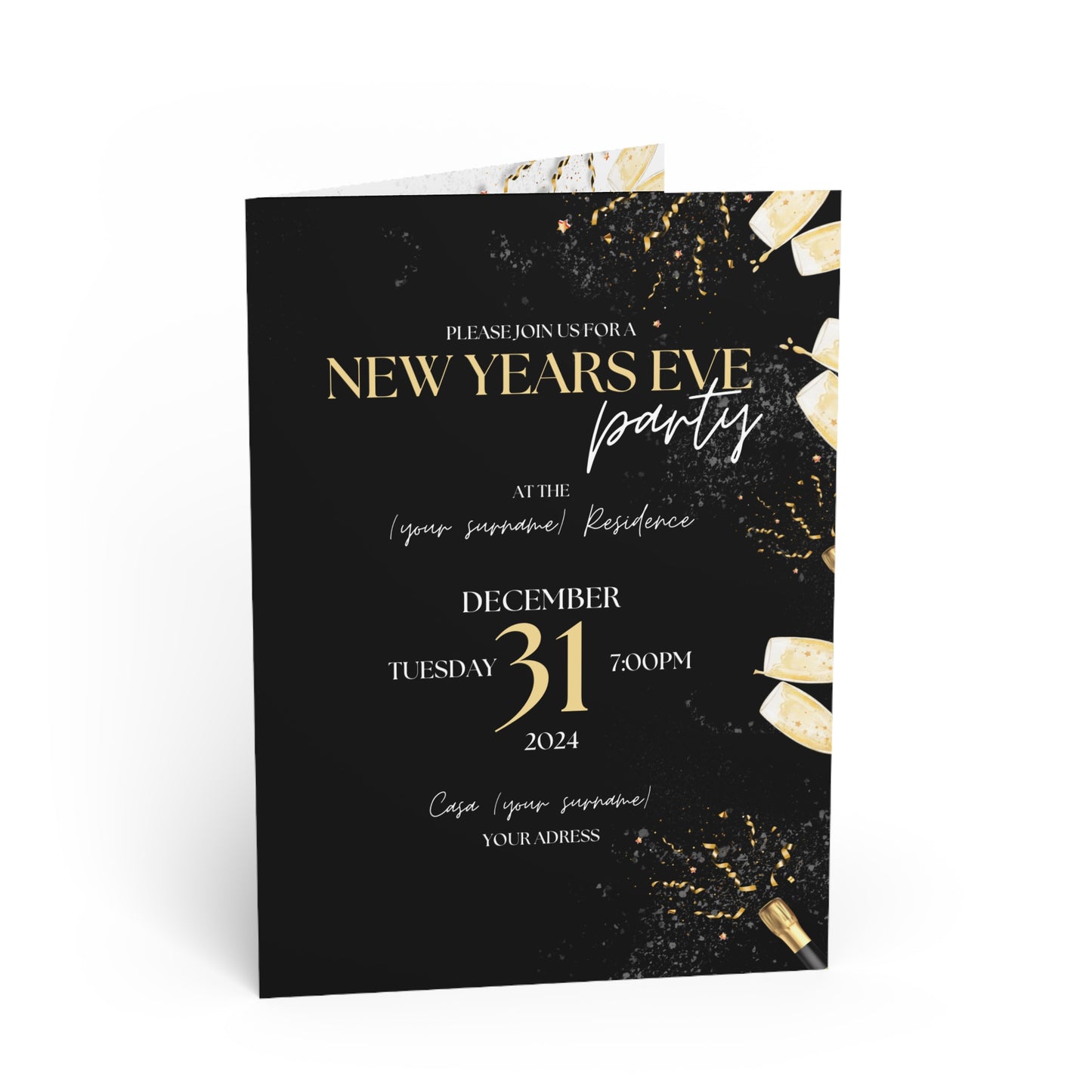 Midnight Sparkle Greeting Cards