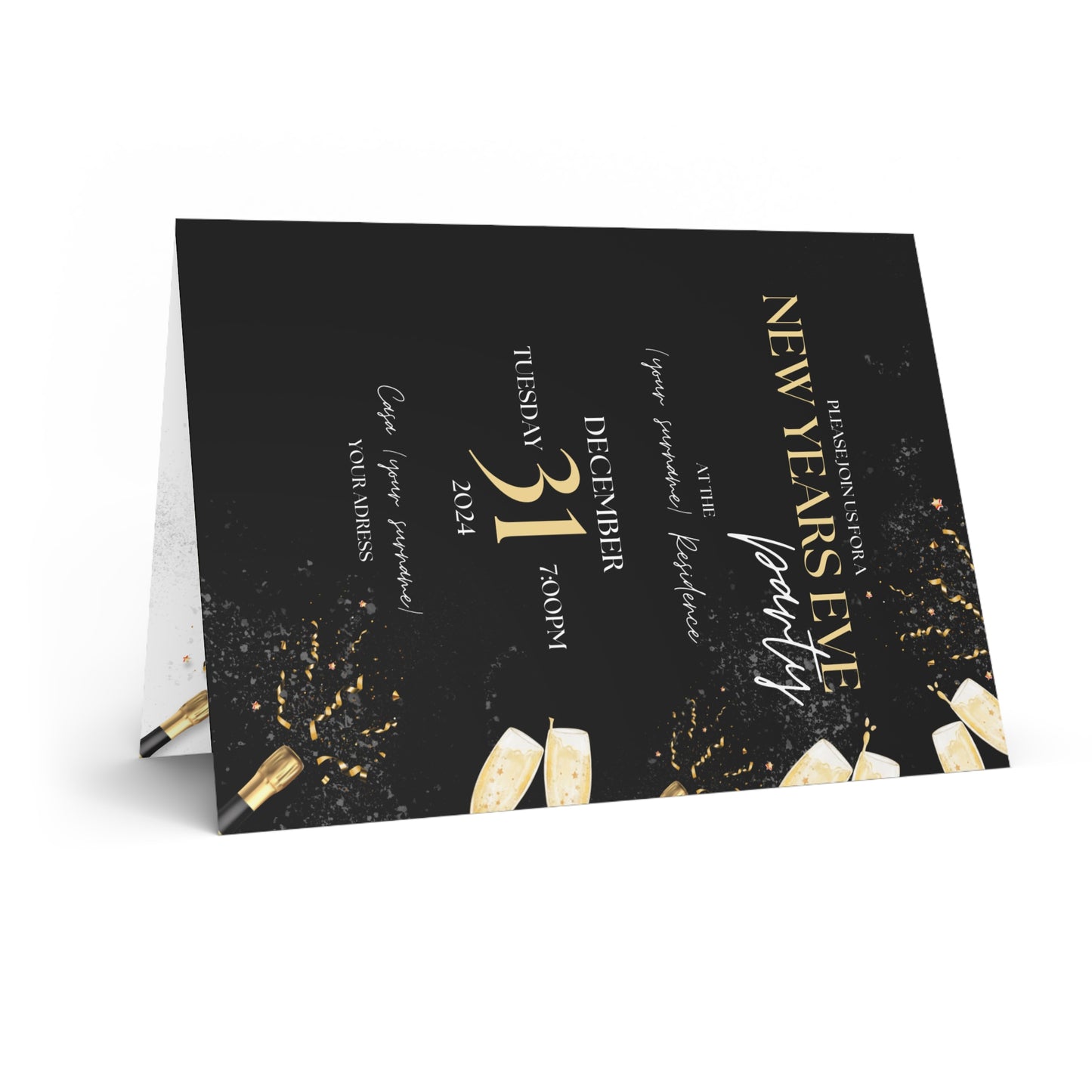 Midnight Sparkle Greeting Cards