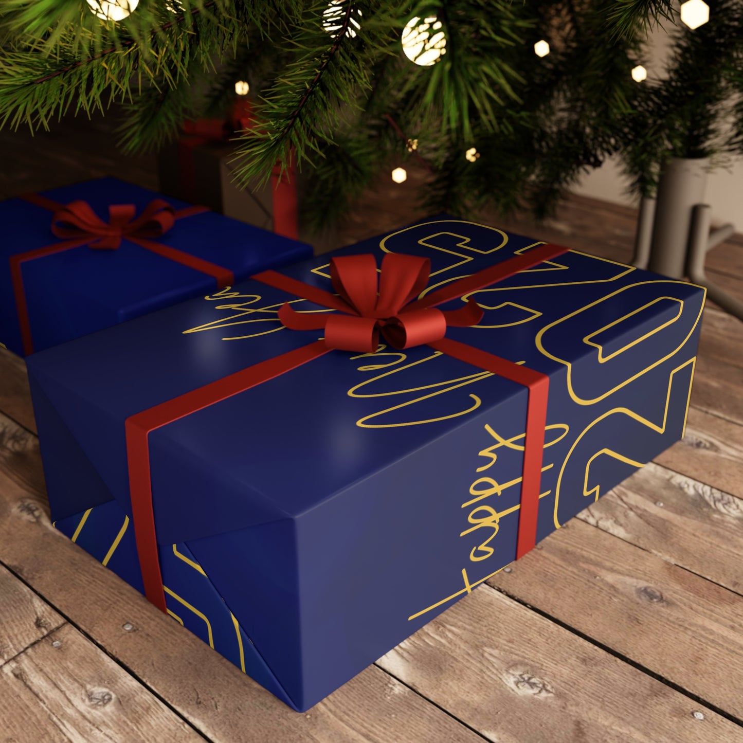 Starlit Celebration Gift Wrapping Paper Sheets, 1pc