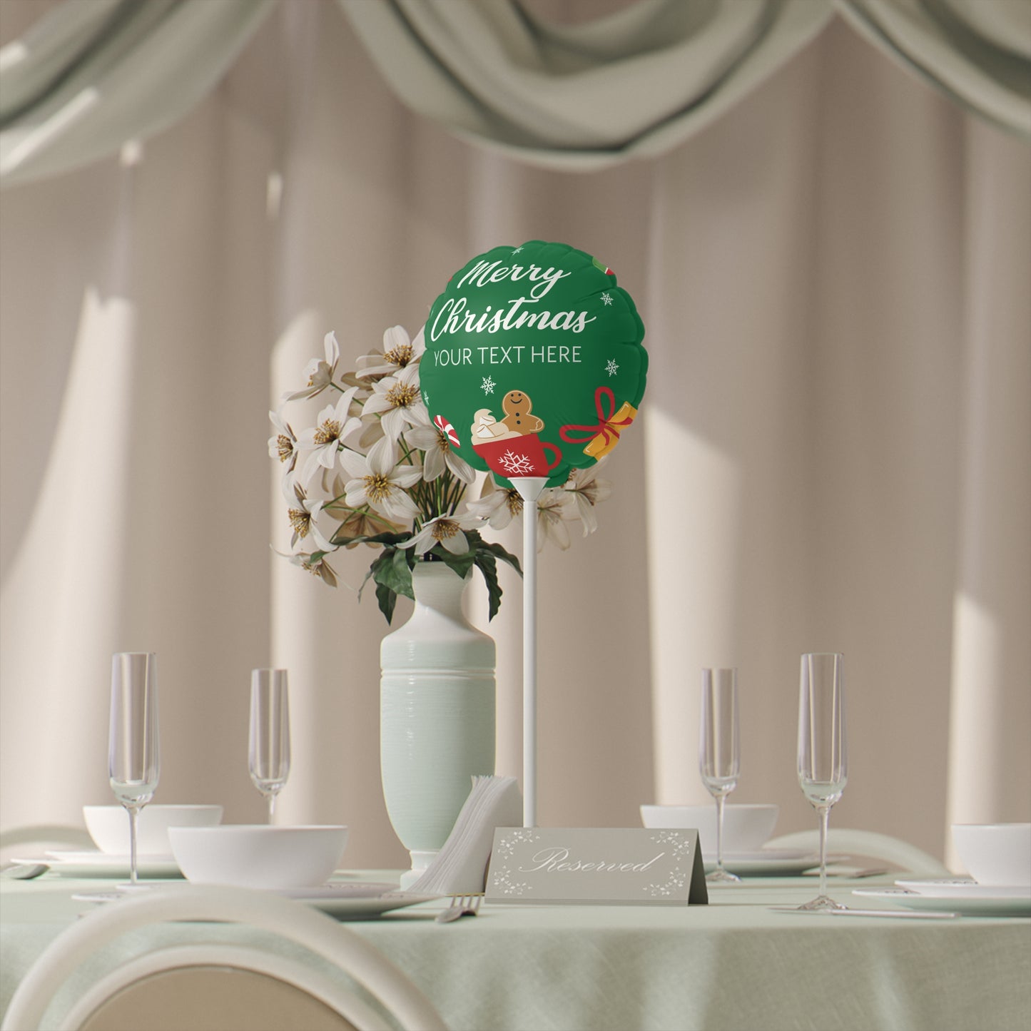 Joyful Holiday Balloons (Round and Heart-shaped), 6"
