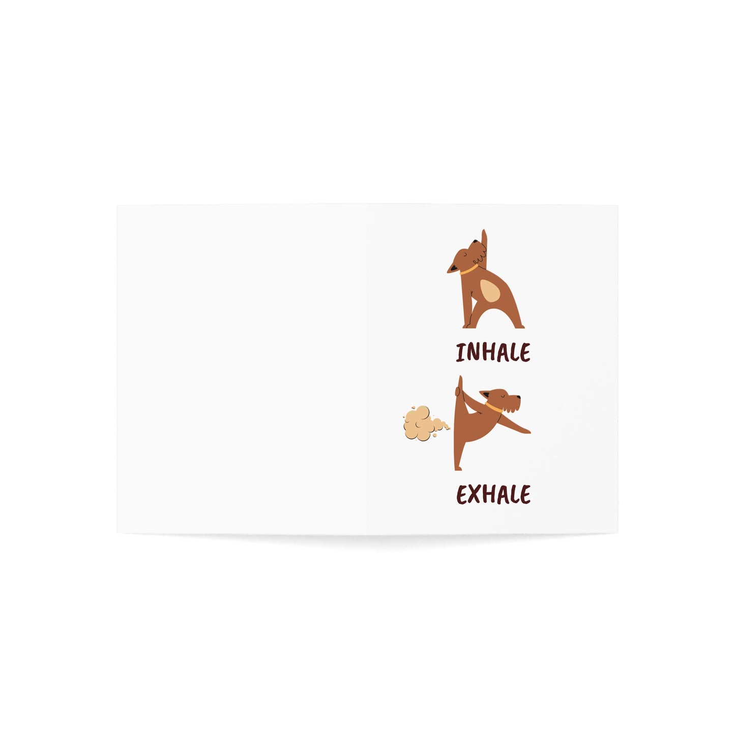 Inhale Exhale Greeting Card